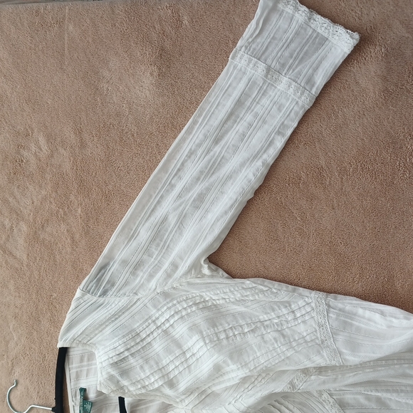 RALPH LAUREN JEANS CO SHEER WHITE SHIRT SIZE SMALL - Picture 6 of 15